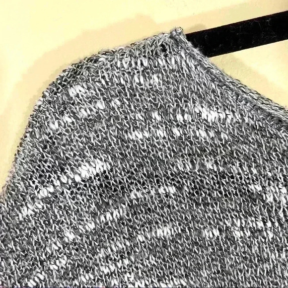 Hollister Boho Gray Cotton Blend Knit Aztec Boat Neck Pullover Sweater Size XS - Picture 12 of 14